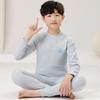 Ropa y Pantalones de Otoño para Niños Shvelvet Color Algodón Ropa Interior Térmica para Niños y Niñas Traje Pijamas de Algodón Puro para Niños Ropa de Casa para Niños Grandes