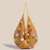Bolso Trenzado Versátil de Moda para Mujer, Bolso de Punto Casual Simple, Bolso de Hombro Cruzado Simple de Gran Capacidad