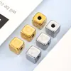 Cuentas Pulidas de Acero Inoxidable de 6 mm con Forma de Corazón, Agujero Cuadrado Pasante Pequeño, Cuentas para DIY que No se Desvanecen, Cuentas Sueltas, Accesorios para Collares