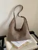 Bolso Casual Tejido de Gran Capacidad de Moda Tendencia de Este Año 2026 Primavera/Verano Nuevo Bolso de Mano de Paja Bolso Tote de Hombro