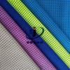 Tejido de Malla Bicolor Rayado con Efecto de Raya Horizontal de Poliéster, Absorbe la Humedad y Seca Rápidamente, Se Puede Usar como Toalla Deportiva para Absorber el Sudor