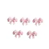 Accesorios para Uñas con Moño de Doble Capa Macarrón Cinta Lazo Pequeño Corbata de Moño Diamante para Uñas Tridimensionales Uñas Portátiles Accesorios para Uñas Venta al por Mayor