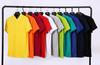 Camisa polo de publicidad para negocios de grupo bordada impresa-cuentas resbaladizas color de fondo cuello blanco manga corta solapa