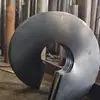 Hoja de transportador de tornillo sin fin helicoidal hecha de acero al carbono, acero al manganeso, material 304, hoja de transportador de tornillo sin fin laminada en frío continua
