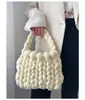 Bolsa Tejida a Mano con Hilo Islandés Extra Grueso, Bolso de Mano Estilo Coreano DIY, Bolsa Cruzada, Regalo Hecho a Mano para Novia