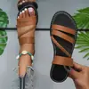 2026 Moda transfronteriza versátil elegante diseño de correa tejida sandalias cómodas adecuadas para el verano vacaciones en la playa