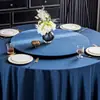 Funda Protectora Giratoria Redonda Grande para Mesa de Hotel Mantel de Mesa Giratoria Redonda de Vidrio de Lujo Ligero Mantel de Color Sólido