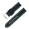 Correa de Reloj de Cuero Curtido Vegetal Personalizada de Fábrica, Accesorios de Reloj con Textura de Grano, Hebilla de Pasador de Acero Inoxidable, Correa de Reloj Apple con Pasadores de Liberación Rápida