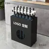 Cubo para Paraguas Comercial de Gran Capacidad con Cerradura para Escuela, Hotel, Entrada de Banco, Estante Conveniente para Almacenamiento de Paraguas Metabo