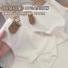 Algodón crudo 7A amigable con la piel ropa interior nude cómoda antibacteriana clase a algodón para bebé 0 fluorescente 0 blanco teñido bragas para mujer 605