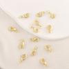Cobre Banhado a Ouro Real Ouro 18K Coberto Cor Preservada Cinto Anel Fechado Fecho Lagosta DIY Colar Pulseira Conexão Fivela Acabamento Fivela de Mola