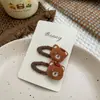 Grampo de Cabelo Urso Animal Fofo Estéreo Outono Inverno Faixa de Cabelo Infantil Corda de Cabelo Desenho Menina Doce Elástico Acessórios de Cabelo Fofos