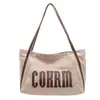 Estilo Coreano Casual Bolsa de Gran Capacidad Bolso Tote Nuevo Artístico Letra Simple 2024 Nuevo Bolso de Hombro Axila Artístico