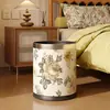 Papelero Retro Francés M^ para Sala de Estar, Dormitorio, Dormitorio Estudiantil, Cocina, Baño del Hogar, Gran Capacidad, Papel de Alto Valor