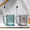 Taza de cepillo de dientes de gran capacidad para estudiantes, taza de enjuague bucal de lujo, transparente y ligera, taza de cepillado para niños con asa, taza de lavado