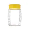 Garrafa de Mel Transparente Pote de Mel de Vidro 0,5kg 1,0kg Garrafa de Armazenamento de Mel Pote de Armazenamento de Cozinha com Tampa Garrafa Dosadora de Ninho de Pássaro