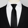 Corbata de Cremallera para Hombre sin Nudo Ropa Formal de Negocios Trabajo Boda Rayada Negra Perezosa Fácil de Jalar Lista para Entrega Venta al Mayoreo