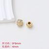 Cuentas de barril de circonio con retención de color bañadas en oro con orificios grandes, hechas a mano, para hacer tú mismo, joyería, pulsera, collar, pendientes, accesorios