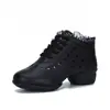 Zapatos de Baile Cuadrado, Zapatos de Baile para Mujer, Zapatos de Baile Sailor de Tacón Medio de Suela Blanda para Adultos, Zapatos de Baile, Zapatos de Actuación, Nuevo Malla E18