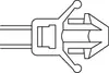 Abraçadeiras e Fixadores Reyetec 126-00169 T50R Wpm7.0-Pa66Hs-Bk