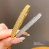 Pulsera con Hebilla Redonda de Circonita Chapada en Oro Real de 18k Pulsera de Lujo Ligero Sensación de Alta Gama Sentido del Diseño Pulsera Joyería de Mano de Nicho Venta al por Mayor