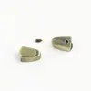 Acessórios para bagagem acessórios de ferragem em couro puxador de zíper de metal clip de cauda de zíper batente de cauda com cabeça com parafuso