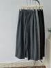 Pantalones de Lana Perezosos de Otoño con Caída, Pantalones Scimitar para Mujer, Pantalones de Lana Rectos de Pierna Ancha Empalmados, Pantalones Gruesos de Largo Completo para Otoño e Invierno