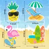 Pegatinas para Coche de Crucero Tropical de Verano en la Costa, Pegatinas Magnéticas, Pegatinas Decorativas de Dibujos Animados, Pegatinas para Fiesta, Pegatinas Navideñas, Refrigerador
