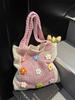 Bolso de Punto Transfronterizo Relajado de Gran Capacidad para Mujer 2025 Nuevo Bolso de Hombro para Viajar Estilo Perezoso Bolso Tote Calado