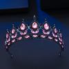 Tiara de Reina Nupcial Europea y Americana Accesorios para el Cabello Amazon Más Vendido Rendimiento Pasarela Aleación Diamante Tiara Accesorios para Vestido