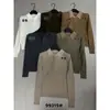 Solo Uno VI+ Otoño Vintage Estilo Old Money Textura Retorcida Versátil Patchwork Cuello de Camisa Manga Larga Suéter de Punto 99319