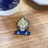 Insignia de Anime Dragon Ball Montaña de Pájaros Ming Dibujos Animados de Anime Goku Tortuga Inmortal Insignia de Metal Decoraciones para Estudiantes Hombres y Mujeres