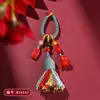 Al por mayor Mineral Crudo Natural Alto Contenido Cinabrio Rojo Imperial Caballo del Zodiaco Llavero Colgante Caballo Adorno de Bolsa Año de Nacimiento