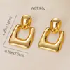 Pendientes de acero inoxidable estilo francés de alta gama pendientes de flor exagerados estilo Joker ins pendientes dorados para mujer venta al por mayor