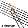 Arco y Flecha rama ciervo Marca 4.2mm diámetro interior flecha de carbono puro vara de carbono puro tiro flecha cuasi tiro al ciervo competición deportiva