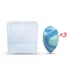 Algodón de maquillaje flocado tipo gota de agua sin látex mini huevo de maquillaje huevo de belleza mini corte oblicuo traje de esponja para polvos tipo calabaza