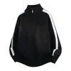 Suéter de punto a rayas para hombre y mujer con cuello alto y media cremallera, estilo vintage, adecuado para estudiantes, para otoño e invierno, venta al por mayor desde una fábrica transfronteriza
