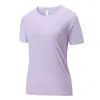 Verão 2025 nova camiseta de manga curta de seda gelada para casais cor sólida camisa publicitária camisa cultural impressão de logotipo bordado