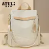 Moda Nueva Primavera y Verano Mochila Bordada Rombo Antirrobo Gran Capacidad Bolso de Mujer Fabricante Venta al por Mayor Exportación de Comercio Exterior