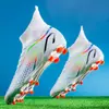 Comércio Exterior Transfronteiriço Atacado Sapatos de Futebol de Cano Alto Travas Longas Amazon Sapatos de Futebol Masculinos e Femininos Campo Chuteiras de Treino para Estudantes