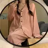 Pijama Outono e Inverno Feminino Celebridade da Internet Jacquard Onda Cardigan Simples Casual Estudantes Roupa Externa de Outono Roupa para Casa