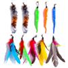 En Stock Varita Atrapador de Gatos Repuesto Cabeza de Pluma Perla Mariposa Pez Pequeño Oruga Accesorios Venta al por Mayor Material de Pluma de Alta Calidad