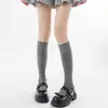 Zapatos, Calcetines de Algodón, Calcetines Altos para Mujer hasta la Pantorrilla, Estilo Miu de Puntos, Temporada de Primavera y Otoño, Combinados con Zapatos Pequeños de Cuero, Calcetines Altos de Algodón Estilo Universitario de Tubo Largo