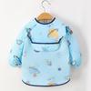 Babador Infantil, Vestir ao Contrário, Roupa Protetora para Bebês e Crianças Pequenas, Roupa para Alimentar Bebês, Avental Impermeável e à Prova de Óleo de Algodão Puro, Bolso para Arroz Infantil