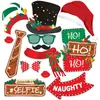 Postales de Saludos Transfronterizos Papá Noel Fiesta Navideña Set de 38 Piezas de Accesorios Fotográficos Navideños