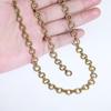 Venta al por mayor de fábrica material para collar cadena de metal hecha a mano cadena O cadena para bolso de mano cadena para colgar etiqueta de joyería diy