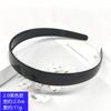 Simples Preto Face Wash Non-Slip Toothed Hair Band Bangs Pressão Hair Hoop Mulheres Adulto Hairpin Plástico Hairpin Headwear