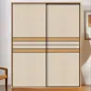 Armario puerta corredera custom armario puerta corredera puerta corredera panel corredero puerta corredera multicapa madera maciza panel de nido de abeja de aluminio