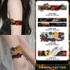 Xmxp Pegatinas de Tatuaje Coloridas de Moda Geniales Japonesas Tradicionales Impermeables de Larga Duración Gama Alta Anillo para Mano Pierna Brazo Sexy Carpa Koi