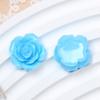 Rosas de resina estilo barroco de 19 mm para hacer aretes, accesorios para horquillas, rosas vintage en relieve al por mayor